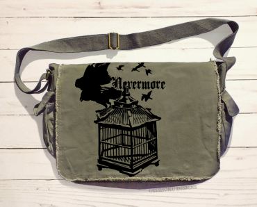 Nevermore: Raven's Cage Messenger Bag