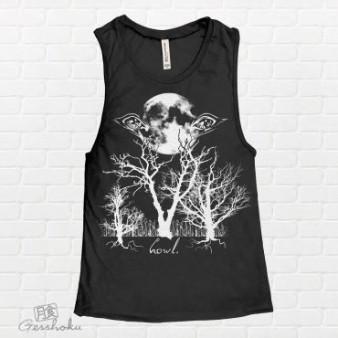 Howl: Eyes of the Night Forest Sleeveless Tank Top