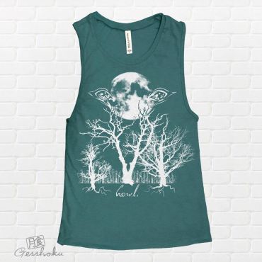 Howl: Eyes of the Night Forest Sleeveless Tank Top
