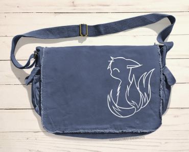 3-Tailed Baby Kitsune Messenger Bag