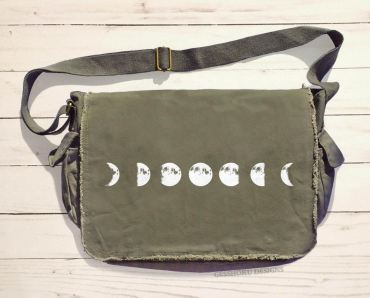 Moon Phase Messenger Bag