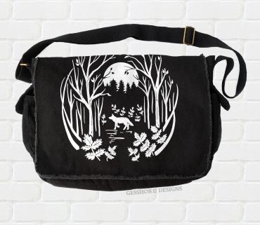 Fox in the Forest Messenger Bag