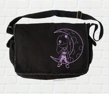 Pastel Moon Messenger Bag