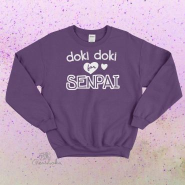 Doki Doki for Senpai Crewneck Sweatshirt
