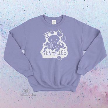 I Love Tentacles Crewneck Sweatshirt