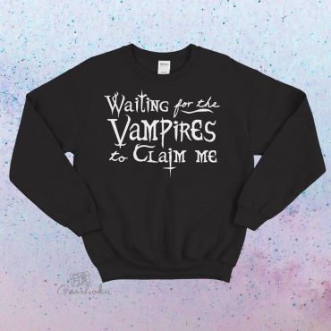 Waiting for the Vampires Crewneck Sweatshirt