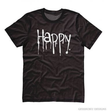 "Happy" Dripping Text T-shirt