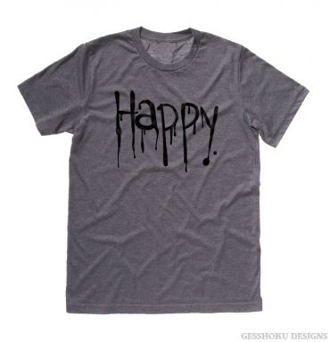 "Happy" Dripping Text T-shirt