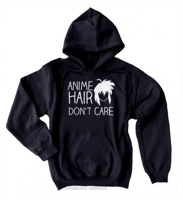 Anime Hair Don't Care Pullover Hoodie
