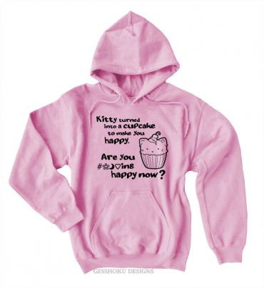 Kitty Turned into a Cupcake Pullover Hoodie