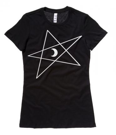 5-Pointed Moon Star Ladies T-shirt