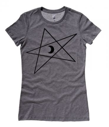 5-Pointed Moon Star Ladies T-shirt