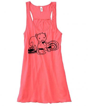 Squirrels and Sweets Flowy Tank Top
