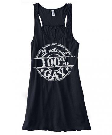 100% All Natural Gay Flowy Tank Top