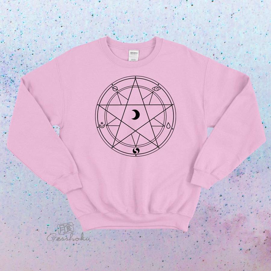 Magic Circle Crewneck Sweatshirt - Light Pink